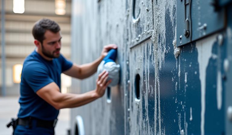 Nettoyage de véhicules utilitaires et poids lourds